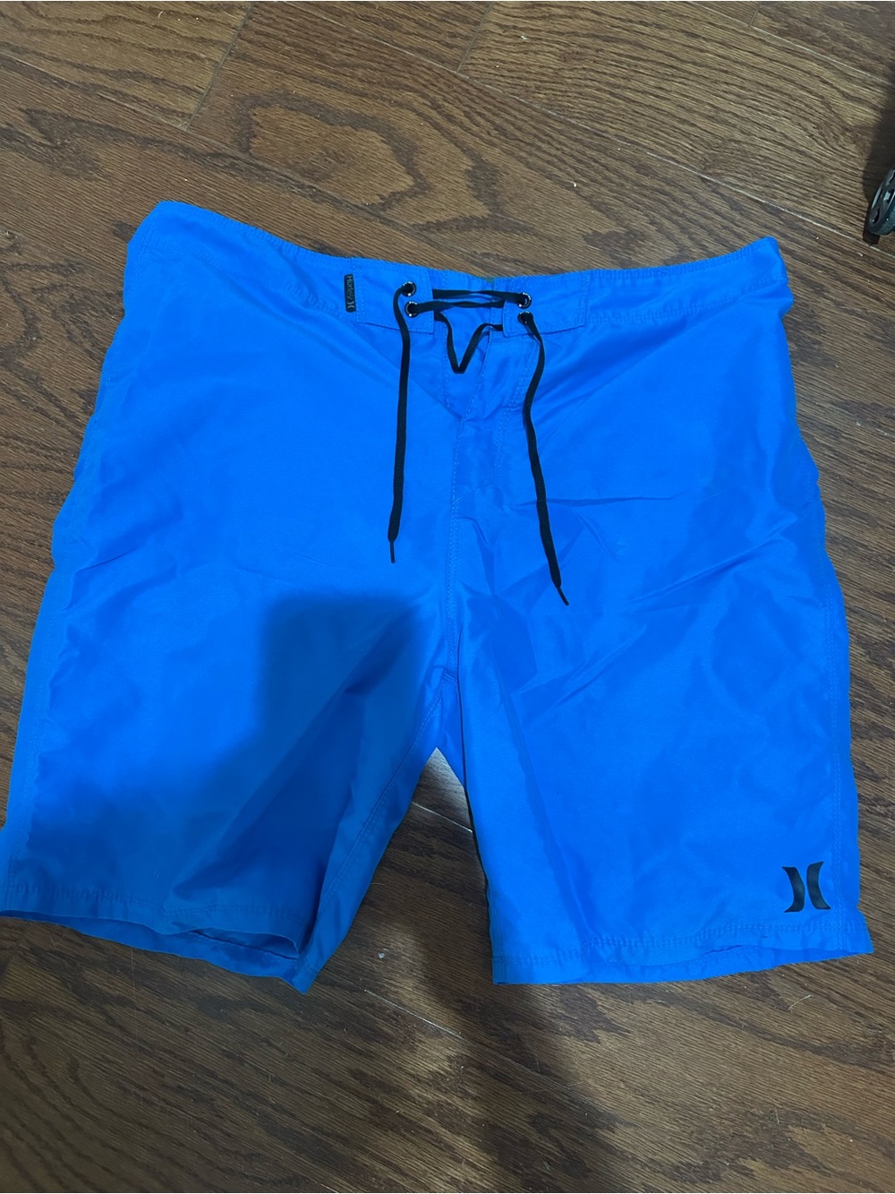 Hurley Men’s Royal Blue Swim Board Shorts with Black Drawcord
